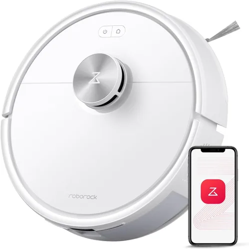 Vista 11 de roborock Q7 M5 Robot que aspira y trapea, succión hiperfuerza de 10,000 Pa, aspiradora robótica, sistema dual anti-enredo, trapeo controlado por