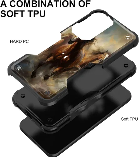 Vista 599 de Funda para Galaxy A14 5G, [Doble Capa][Protección contra Caídas de Grado Militar de 10 Pies] [Antideslizante] Funda Resistente a Prueba de Golpes
