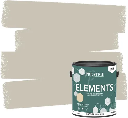 Vista 11 de PRESTIGE Paints Elements - Pintura interior e imprimación en uno, cáscara de huevo, 1 galón, gris cabo
