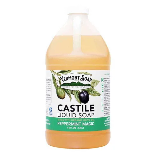 Vista 17 de Vermont Castile Jabón Lavanda, jabón líquido suave para pieles sensibles y gel de baño natural, champú orgánico para cabello graso, aloe castilla