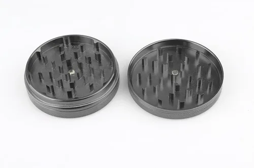 Vista 3 de Spice Grinder Crasher - Molinillo de especias de tamaño portátil de 3 pulgadas con tapa magnética, color gris