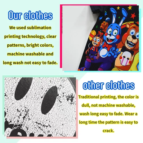 Vista 4 de Camisetas gráficas para niños y niñas, camisa de manga corta casual