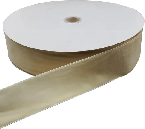 Vista 58 de Bobina de cinta de terciopelo de 10 yardas, disponible en muchos colores (Beige, 1 1/2 pulgadas)
