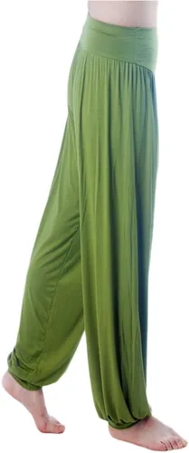 Vista 45 de Pantalones de algodón modal para mujer de AvaCostume, pantalones suaves para practicar yoga o deportes.