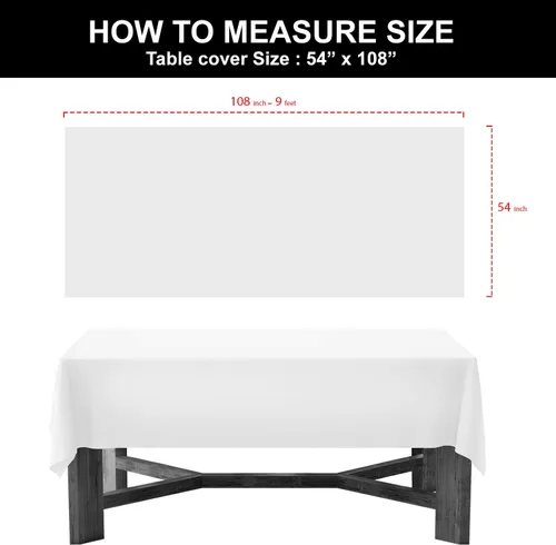 Vista 3 de Party Essentials ValuMost - Mantel de plástico disponible en 36 colores, 54 x 108 pulgadas, rojo