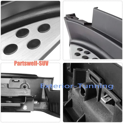 Vista 3 de Estribos Pedales laterales Barra protectora Nerf para Mercedes Bens ML W164 2006-2011
