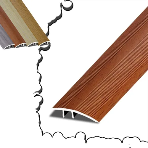 Vista 14 de NILZA Door Threshold Strip Wood Floor Transition Strip 36in Threshold Transition Strips, Metal Threshold Reducer Ramp, Suitable for Height of Oak