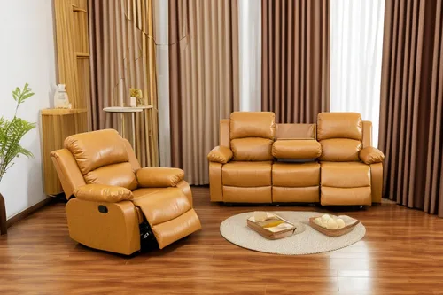 Vista 68 de A Ainehome Juego de Muebles de Sala de Estar de Cuero Reclinable Juego de Sofá Sillón Loveseat Juego de Muebles Sofá para Sala de Estar/Espacio