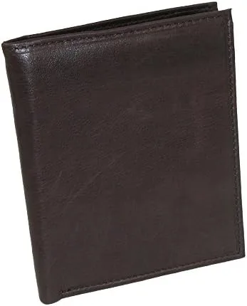 Vista 5 de Paul & Taylor Cartera Hipster grande de cuero para hombre, Negro -, Bifold