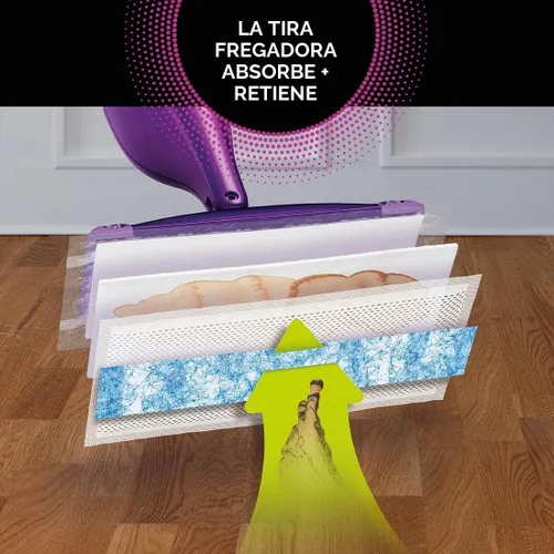 Vista 3 de Swiffer WetJet - Recambio de almohadilla de trapeador resistente, 30