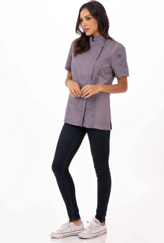 Vista 4 de Chef Works Abrigo de chef Springfield para mujer