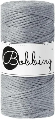 Vista 17 de Bobbiny Cordón regular de macramé de una sola capa de 0.118 pulgadas (azul), 108 yds/330 pies (100% algodón reciclado)