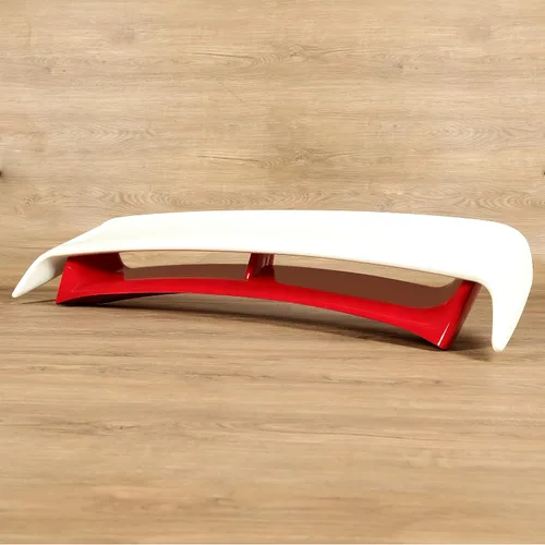 Vista 3 de HECASA Alerón trasero para maletero compatible con Nissan 370Z Coupé 2009-2021, alerón de maletero ala de plástico rojo y blanco
