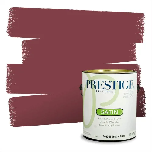 Vista 660 de Prestige Paints Pintura exterior e imprimación en uno, 1 galón, plano, coincidencia comparable de Valspar* Amber Rose*