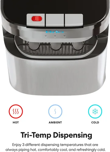 Vista 5 de Brio Dispensador de agua de carga inferior, serie esencial, 3 ajustes de temperatura, agua caliente, temperatura ambiente y fría, aprobado por