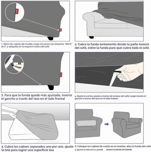 Vista 7 de ZNSAYOTX Fundas elásticas para silla de terciopelo de lujo con brazo, 2 piezas, para sala de estar, funda gruesa y suave, antideslizante, protector