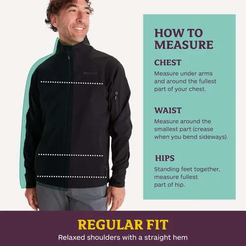 Vista 6 de MARMOT Chaqueta Alsek para hombre, ligera, resistente al agua