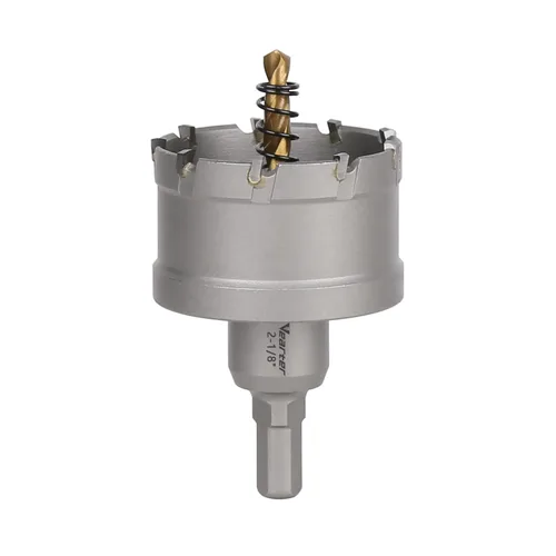 Vista 13 de Sierra perforadora de carburo de 1-1/2 pulgadas (1.496 in) para metal duro, cortador de agujeros con punta de carburo de tungsteno con broca piloto
