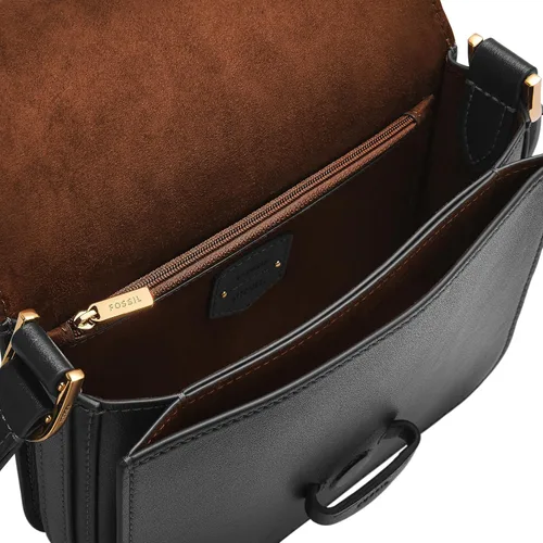 Vista 2 de Fossil Lennox - Bolso cruzado de piel con solapa grande o pequeña para mujer