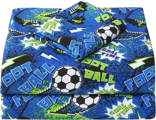 Vista 37 de Viviland 3 Pieces Boys Twin Sheets Set Kids, Baseball Printed Sheets