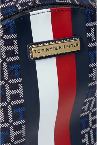 Vista 4 de Tommy Hilfiger Ainsley II Smalldome Mochila con monograma cuadrado recubierto, Azul marinoBlanco, Ainsley Ii Smalldome Mochila con monograma