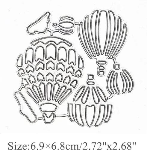 Vista 2 de hinana Troqueles de metal con forma de nube de globos, plantillas de corte de globos de aire caliente para manualidades, álbumes de recortes, fotos