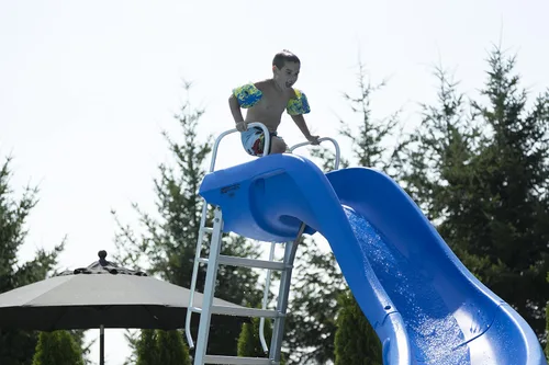 Vista 8 de S.R Smith Rogue2 Tobogán para piscina , Curva zurda, Azul