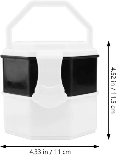 Vista 7 de TOYANDONA Go Game Bowl con cerradura y asa, soporte para piezas de ajedrez, piedras de juego, contenedor de almacenamiento de ajedrez