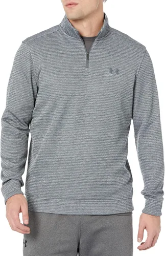 Vista 26 de Under Armour Suéter Storm SweaterFleece para hombre con cuarto de cremallera (001) negro/blanco/negro