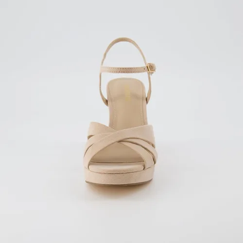 Vista 3 de CUSHIONAIRE Sandalia de vestir con plataforma Mood para mujer + espuma viscoelástica y anchos disponibles