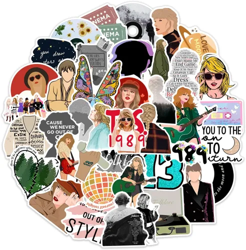 Vista 7 de XUDAKAIXIN Taylor Friendship Bracelets Lover Fearless Anti Hero Folklore Speak Now 1989 Reputation Friendship Evermore Debut TS Bracelets 12 Pcs