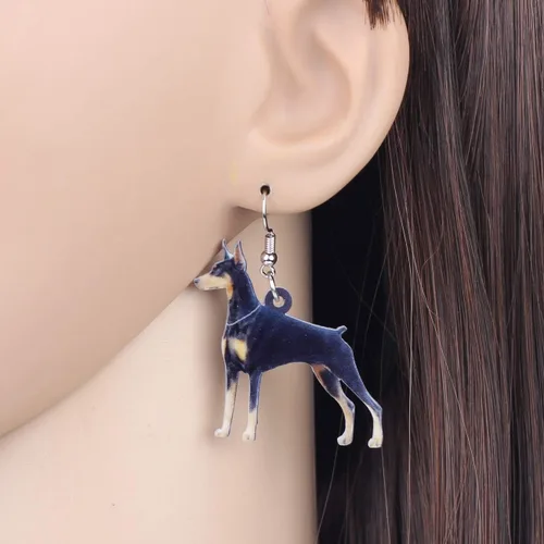 Vista 3 de DUOWEI Acrylic Dog Jewelry Sets Cute Pet Dog Gifts for Women Girls Dog Lovers
