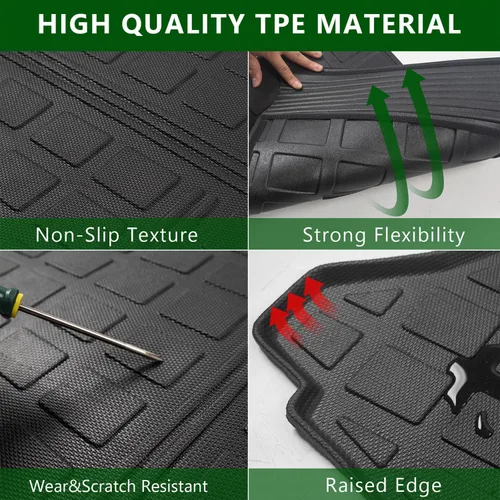 Vista 4 de Alfombrilla de Carga Compatible con Subaru Crosstrek XV Impreza Hatchback 2018-2023 Forro de Carga Alfombrilla de Maletero con Respaldo Forro