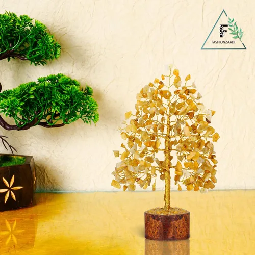 Vista 7 de Árbol del dinero FASHIONZAADI con piedras preciosas, bonsai hecho a mano para el equilibrio de los chakras, sanación o reiki, árbol espiritual
