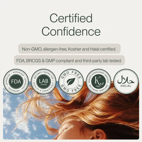 Vista 5 de Péptidos de colágeno en polvo alimentado con pasto y criado en pastizales, colágeno hidrolizado tipo I y III para cabello, uñas, piel