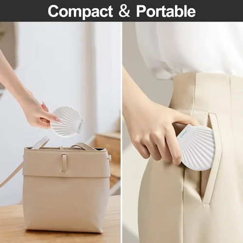 Vista 13 de Espejo de maquillaje compacto con luces, espejo de bolsillo para mujer