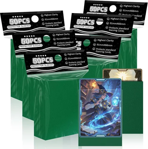 Vista 9 de 1000 unidades de fundas para cartas coleccionables TiopLior, funda mate perfecta para MTG, protector suave para cartas deportivas, funda estándar