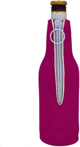 Vista 14 de Botella de cerveza de neopreno en blanco Coolie (1, negro)