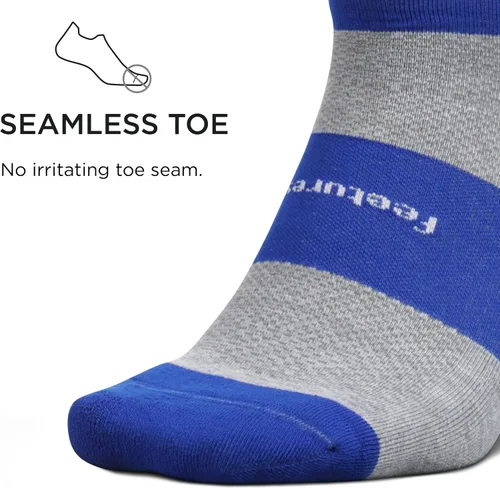 Vista 4 de Feetures Calcetines tobilleros de alto rendimiento Max Cushion Calcetines invisibles para mujeres y hombres con lengüeta en el talón (1 par)