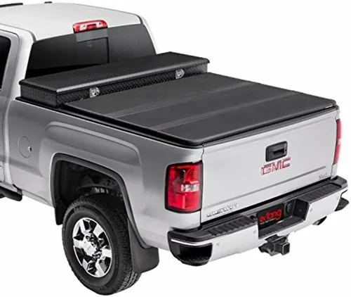 Vista 2 de RealTruck Extang Solid Fold 2.0 Toolbox Cubierta rígida plegable para caja de camioneta 84653 Se adapta a Chevy/GMC Silverado/Sierra 2020