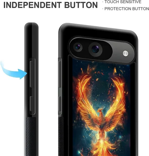 Vista 103 de Compatible con Google Pixel 4A 5G Mobile Case Creative Acrylic Panel trasero Silicona Protección Grip especialmente diseñado para Google Pixel 4A 5G