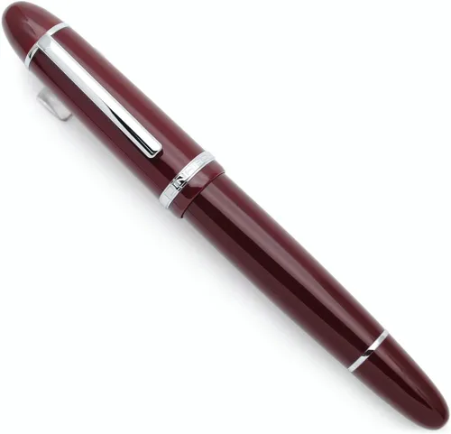 Vista 13 de Pluma estilográfica Jinhao X159 (Plumín EF 0.38mm, verde aguacate con clip dorado)