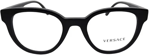 Vista 2 de Versace VE 3317 GB1 - Lentes de almohada de plástico negro de 1.929in
