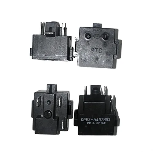 Vista 3 de Paquete de 2 unidades de 3 pines y 4.7 ohmios PTC de arranque/relé de arranque para mini refrigeradores, refrigeradores compactos, refrigeradores
