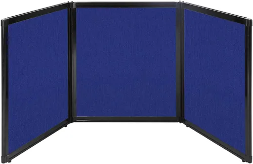 Vista 35 de Versare Pantalla plegable de mesa Partición de 3 paneles Divisor de espacio de trabajo portátil ligero Negro 78 x 24 pulgadas
