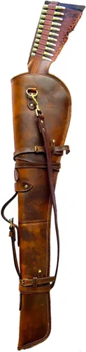 Vista 17 de Funda para rifle de 33 pulgadas, fundas suaves para escopeta - Fundas de cuero genuino para rifle y escopeta, accesorios de caza, funda de pistola