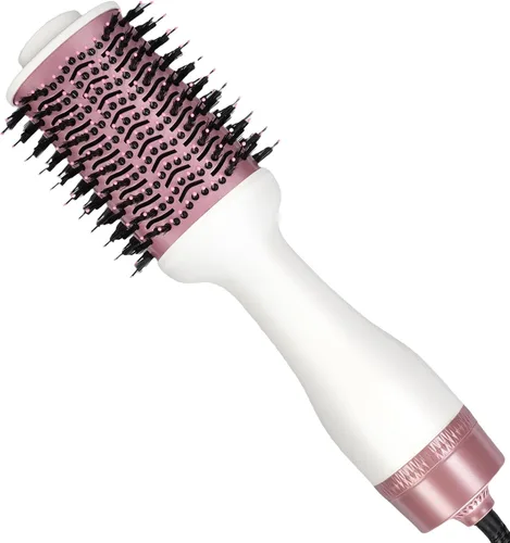 Vista 7 de Cepillo Secador Alisador, Desenredante Alisado Suavizante en Un Solo Paso, Reduce el Encrespamiento y Da Más Brillo para Cabello Liso y Recto
