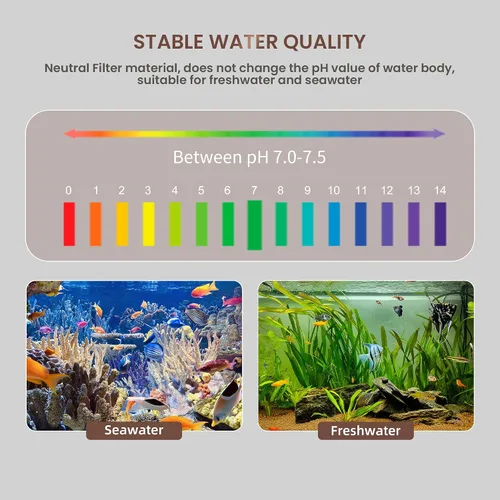 Vista 5 de UPETTOOLS Medios de filtro de acuario, bolas de anillo de cerámica biológica 5 en 1 para filtro de acuario, medios de filtro porosos