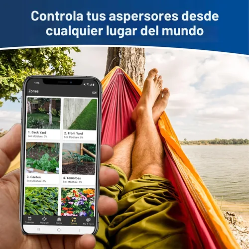Vista 7 de Orbit 57915 B-hyve Controlador inteligente de rociadores para interiores de 4 zonas