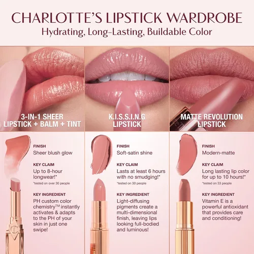 Vista 9 de Charlotte Tilbury Matte Revolution Lápiz labial - Lápiz labial mate de larga duración, con color acumulable e ingredientes que cuidan los labios